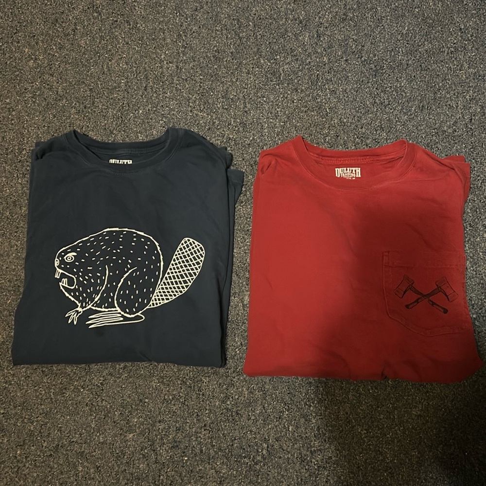 Lot of 2 Duluth trading long sleeve shirts